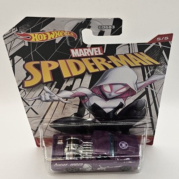 (NWT) Hot Wheels Marvel Ghost Spider '67 Chevy C10 - Picture 2 of 12